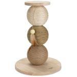 BEEZTEES DBL KASSI KRAAPIMISPOST GLOBES 34X34X47,5CM