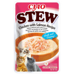 Ciao Stew Chicken Salmon märgtoit kassidele 40g