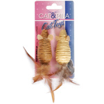 Cat&Rina mänguasi Hiired sulgedega kassile 5cm