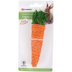 Flamingo porgandikujuline mänguasi närilistele 13cm