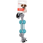 Flamingo kummist kondiga mängunöör koertele 25cm