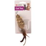 Flamingo köiest pruun mänguhiir kassidele 21cm