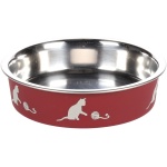 Flamingo libisemisvastase põhjaga punane kauss kassile ø 11cm – 160ml