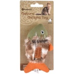 Flamingo naistenõgesega pehme mängukala kassile 13cm