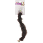 Flamingo kassi mänguasi kõrisev pall boa sabaga