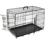 Flamingo must metallpuur Keo koerale M 47x77x54cm