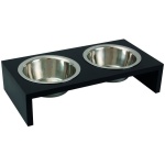 Flamingo metallist kausid puidust alusel 2x380ml