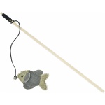 Barry King puidust õng kassile halli kalaga 10x6,5cm