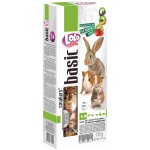 LoLo Pets Smakers 3in1 maiusepulgad närilistele köögiviljade, puuviljade ja jaanikaunadega 3tk 135g