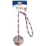 Record koeralelu kummipall nööriga 34cm
