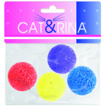 Cat&Rina kõlisevad pallid kassidele 4tk