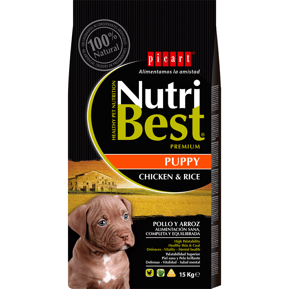 8436011151196.jpg Nutribest Puppy Chicken And Rice koeratoit 15kg - Pilt 1