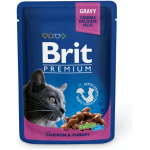 Brit Premium Chicken & Turkey märgtoit kassidele 100g