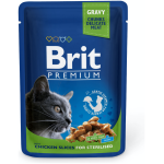 Brit Premium Chicken Slices for Sterilised märgtoit steriliseeritud kassidele 100g