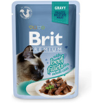Brit Premium Cat Delicate Beef Fillets in Gravy märgtoit kassidele 85g