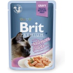 Brit Premium Cat Delicate Salmon Fillets in Gravy märgtoit steriliseeritud kassidele 85g