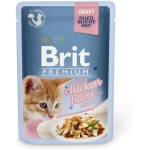 Brit Premium Chicken Fillets in Gravy märgtoit kassipoegadele 85g