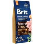 Brit Premium by Nature Adult M koeratoit 15 kg