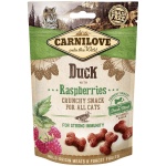 Carnilove Cat Snack Duck with raspberries närimismaiused kassile 50g