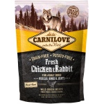 Carnilove Fresh Chicken & Rabbit for Adult koeratoit 1,5 kg