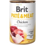Brit Care Chicken Paté & Meat konserv koertele 400g
