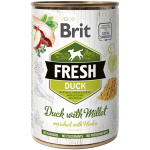 Brit Fresh Duck with Millet konserv koertele 400g