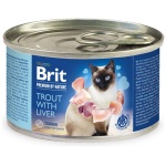 Brit Premium by Nature Trout with Liver konserv kassidele 200g