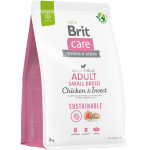 Brit Care Sustainable Adult Small Breed Chicken&Insect koeratoit 3kg