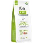 Brit Care Sustainable Adult Medium Breed Chicken&Insect koeratoit 12kg