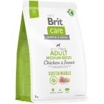 Brit Care Sustainable Adult Medium Breed Chicken&Insect koeratoit 3kg