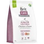 Brit Care Sustainable Junior Large Breed Chicken&Insect koeratoit 3kg