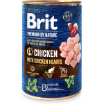 Brit Premium by Nature konserv Chicken with Hearts koertele 400g