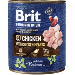 Brit Premium by Nature konserv Chicken with Hearts koertele 800g