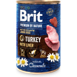 Brit Premium by Nature konserv Turkey with Liver koertele 400g