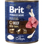 Brit Premium by Nature konserv Beef with Tripes koertele 800g
