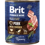 Brit Premium by Nature konserv Pork with Trachea koertele 800g