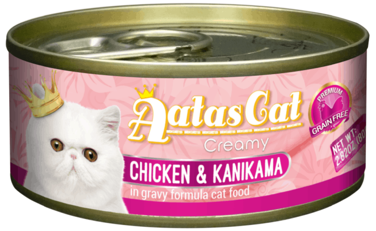 Aatas Cat Creamy Chicken & Kanikama konserv kassile 80g