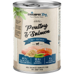 Chicopee Pure Poultry & Salmon konserv koertele 400g