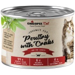 Chicopee Gourmet Poultry with Crabs konserv kassidele 195g