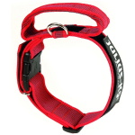 Julius-K9 punane-hall käepidemega kaelarihm koerale 50mm