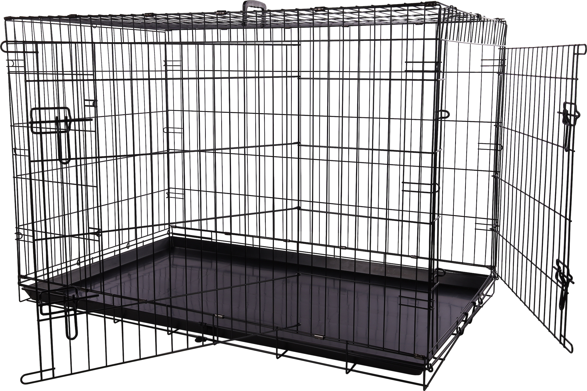 8720094059754.jpg Flamingo must metallpuur Mezo koerale XXL 124x76x83cm - Pilt 1