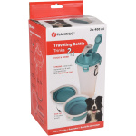 Flamingo 2in1 matkapudel koerale 2x400ml