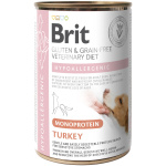 Brit Veterinary Diet Hypoallergenic Monoprotein Turkey konserv koerale 400g