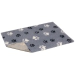 VETBED DUO PAWS LIBISEMISVASTANE 75X50CM HALL VALGE JA MUSTA KÄPAMUST.
