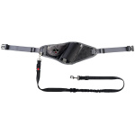 Freedog must jalutus- ja jooksuvöö rihmaga 20mm x 120cm