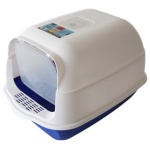 Bubu Pets kinnine sinine kassitualett kühvliga 50x35x33cm