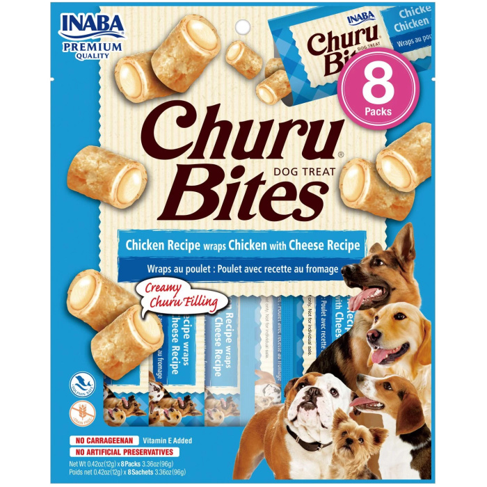 Churu Bites koeramaius kana ja juustuga 8x12g - Image 1