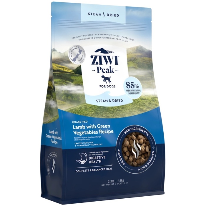 Ziwi Peak Steam & Dried Lamb koeratoit 1,5kg - Image 1
