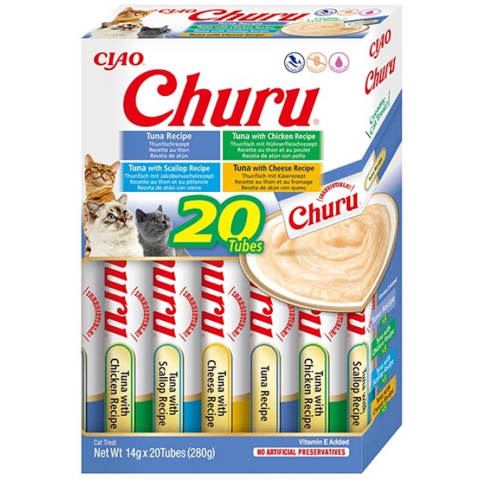 Churu Tuna Varieties multipakk kassimaius 20 x 14g - Image 1