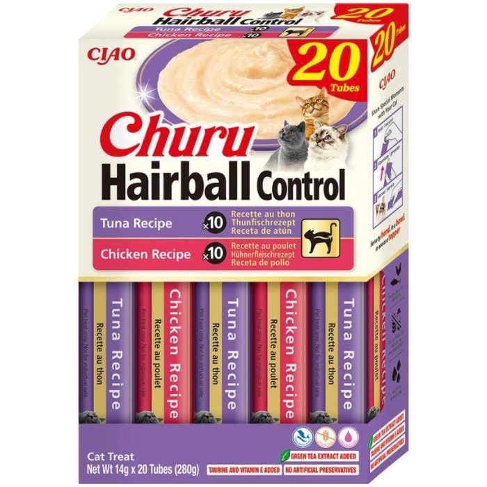 Churu Hairball Varieties multipakk kassimaius 20 x 14g - Image 1
